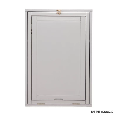 Fold Out Convertible Wall Mount Desk Gray - Aiden Lane 6 Fold Out Convertible Wall Mount Desk Gray - Aiden Lane - Image 4