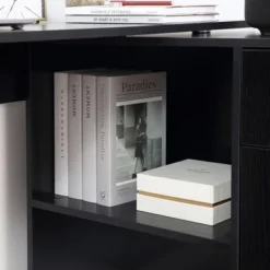 HomCom L-Shaped Computer Desk Workstation With Rotating Storage Shelves And Drawer -HOMCOM Store GUEST f8f1c501 39ca 4ee1 ace5 f471cfafdb13