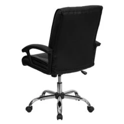 Flash Furniture Mid-Back Black LeatherSoft Swivel Manager's Office Chair With Arms -HOMCOM Store GUEST fb3aac87 11d7 44a5 a3c0 6ca5bda0d555