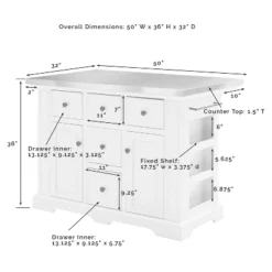Julia Stainless Steel Top Island With 2 X-Back Stools - Crosley -HOMCOM Store GUEST fba55607 a6ca 410b bf21 2344e3a4167e