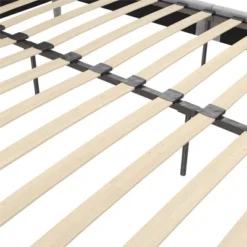 Westerleigh Upholstered Platform Bed With Minimalist Tufted Headboard Light Gray - CosmoLiving By Cosmopolitan -HOMCOM Store GUEST fbfa5056 9e42 42d0 bc2a 935b7884aedf