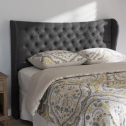 Cadence Modern And Contemporary Fabric Button - Tufted Winged Headboard - Baxton Studio 9 Cadence Modern And Contemporary Fabric Button - Tufted Winged Headboard - Baxton Studio -HOMCOM Store GUEST fd4707f6 c127 47b3 9d6c 43a02c9410a6