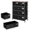 Costway 5 Drawer Dresser Fabric Storage Tower Organizer Unit Sturdy Steel Frame -HOMCOM Store GUEST fd4be332 da7a 4b41 afbd 53d7b9ef5bb4