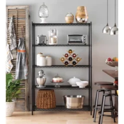 Whitmor 5 Tier Supreme Shelving Black -HOMCOM Store GUEST fd670e0e 9b7f 4190 9349 dd96e4817c76