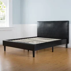 Platform Bed Faux Leather Dark Brown - Sleep Revolution -HOMCOM Store GUEST fd849071 2179 438d 8f8c 1b68872f6456