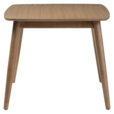 Edna Mid-Century Modern French Oak Light Brown Finishing Wood Dining Table - Baxton Studio 4 Edna Mid-Century Modern French Oak Light Brown Finishing Wood Dining Table - Baxton Studio - Image 2