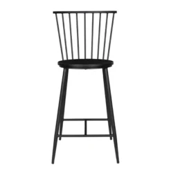 26" Bryce Counter Height Barstool Black - OSP Home Furnishings -HOMCOM Store GUEST fe2a459c 63d7 49ad 8493 a533bfe2155b