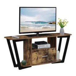 Graystone 1 Drawer TV Stand For TVs Up To 60" With Shelves - Breighton Home 12 Graystone 1 Drawer TV Stand For TVs Up To 60" With Shelves - Breighton Home -HOMCOM Store GUEST fea8e5ce 3c8e 4719 b3f8 e327b2684517