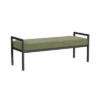 Modern Metal Bench Light Sage Green Velvet - HomePop -HOMCOM Store GUEST ff46fa65 8ee2 4074 b53e 73fa5331fb37