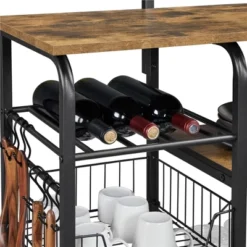 Yaheetech Kitchen Storage Shelves With 10 Hooks -HOMCOM Store GUEST ff66b3d7 e13f 41ae 9f5d dc53c82d200b