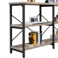 Yaheetech 3 Tiers Wood Console Table Industrial Sofa Table -HOMCOM Store GUEST ffd61bf3 4d65 4380 827e 5d7ddd67e559