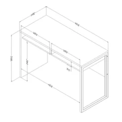 Interface Desk Pure White - South Shore -HOMCOM Store GUEST ffed9efd 9028 4a71 b9f2 50a790359f07